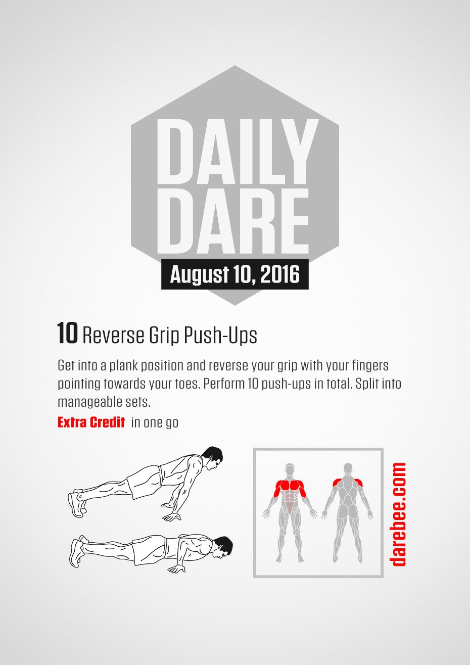Reverse 2025 push ups