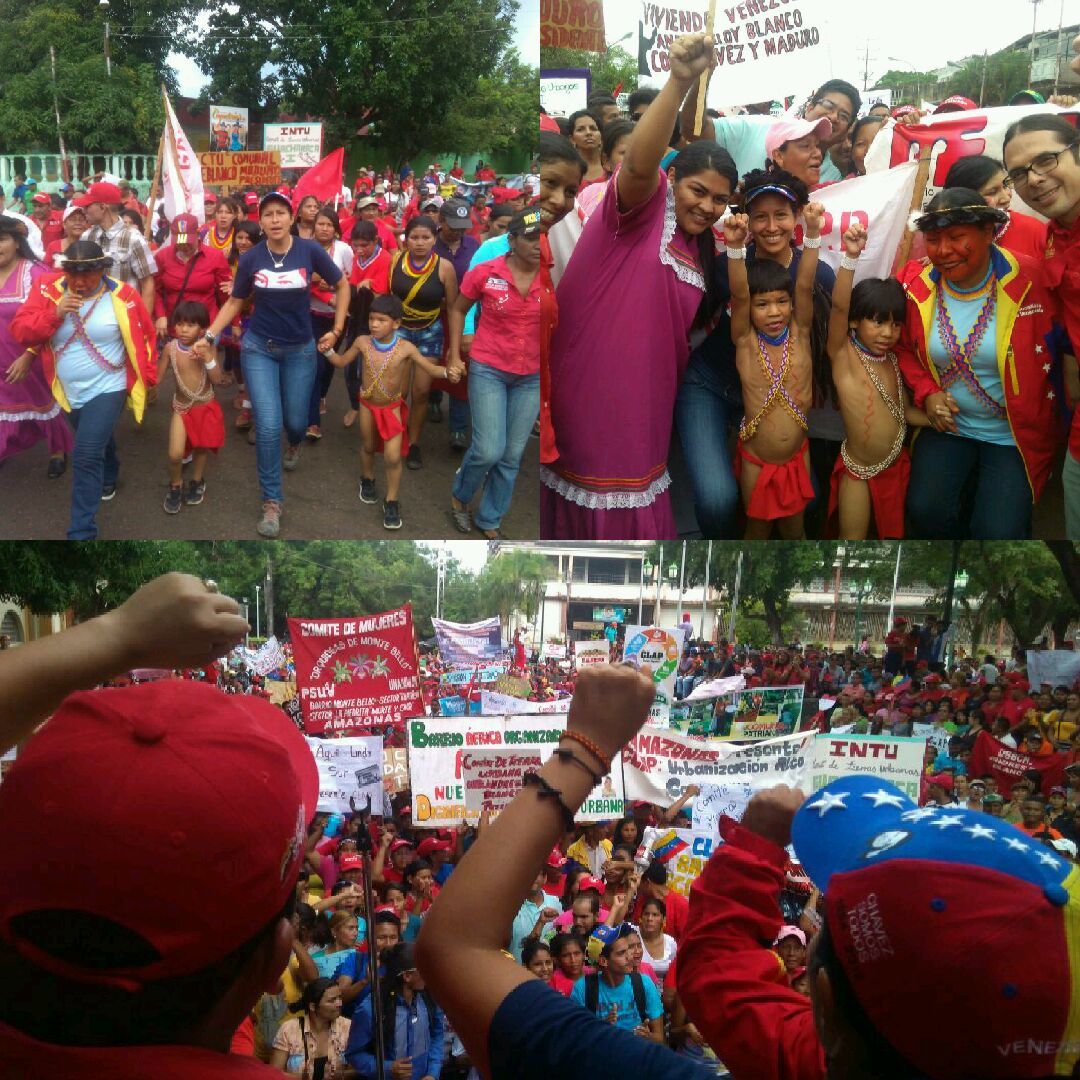 JessiPSUV's tweet photo. Así estuvo hoy el Pueblo del Estado Amazonas..! Alegre, activo en Batalla y a la Vanguardia con @NicolasMaduro.! https://t.co/NMLLTmxslR