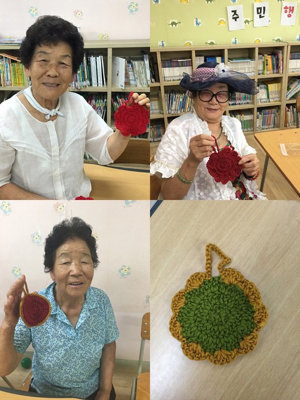 #성남시 #양지동제2복지회관에서 주민행복으로 친환경수세미 만들기가 진행되었습니다! 직접 만드는 손수세미 만들기에 신난 지역주민분들!  참가비로 통조림 3캔을 가져오셔서 지역 내 독거어르신들에게 전달되었습니다!