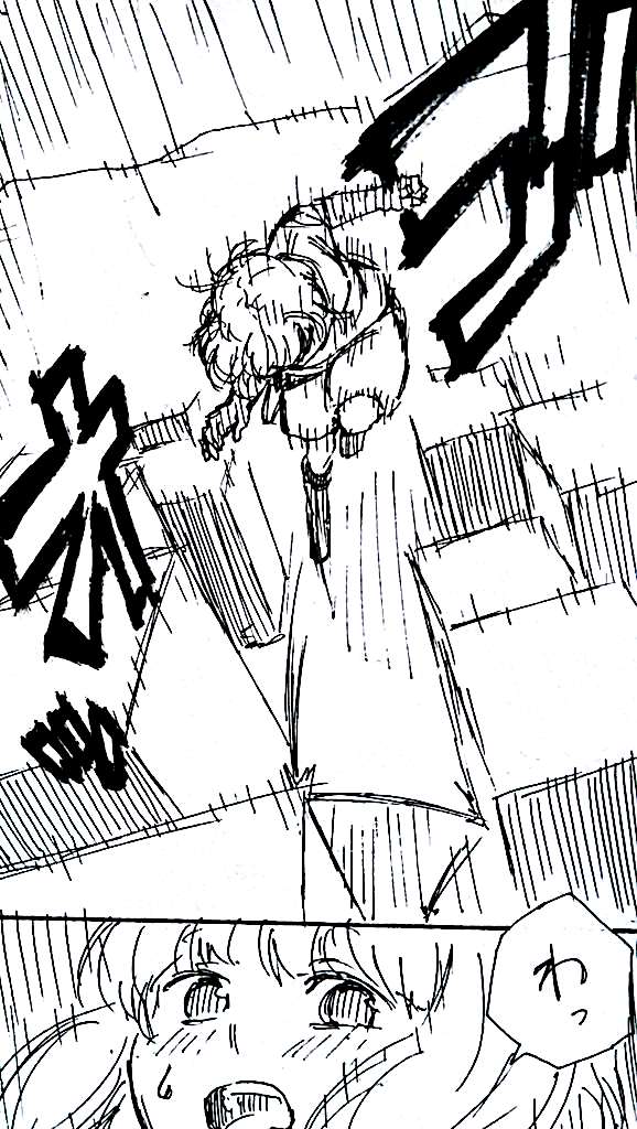 昔描いた絵をスキャナアプリにかける遊び 