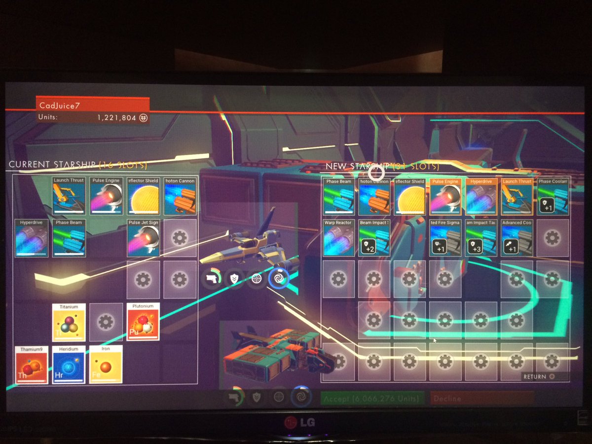 CadJuice's tweet photo. Oh.. Ok. #NoMansSky #MinorUpgrade #Cheap https://t.co/3ZNXq8GhX1
