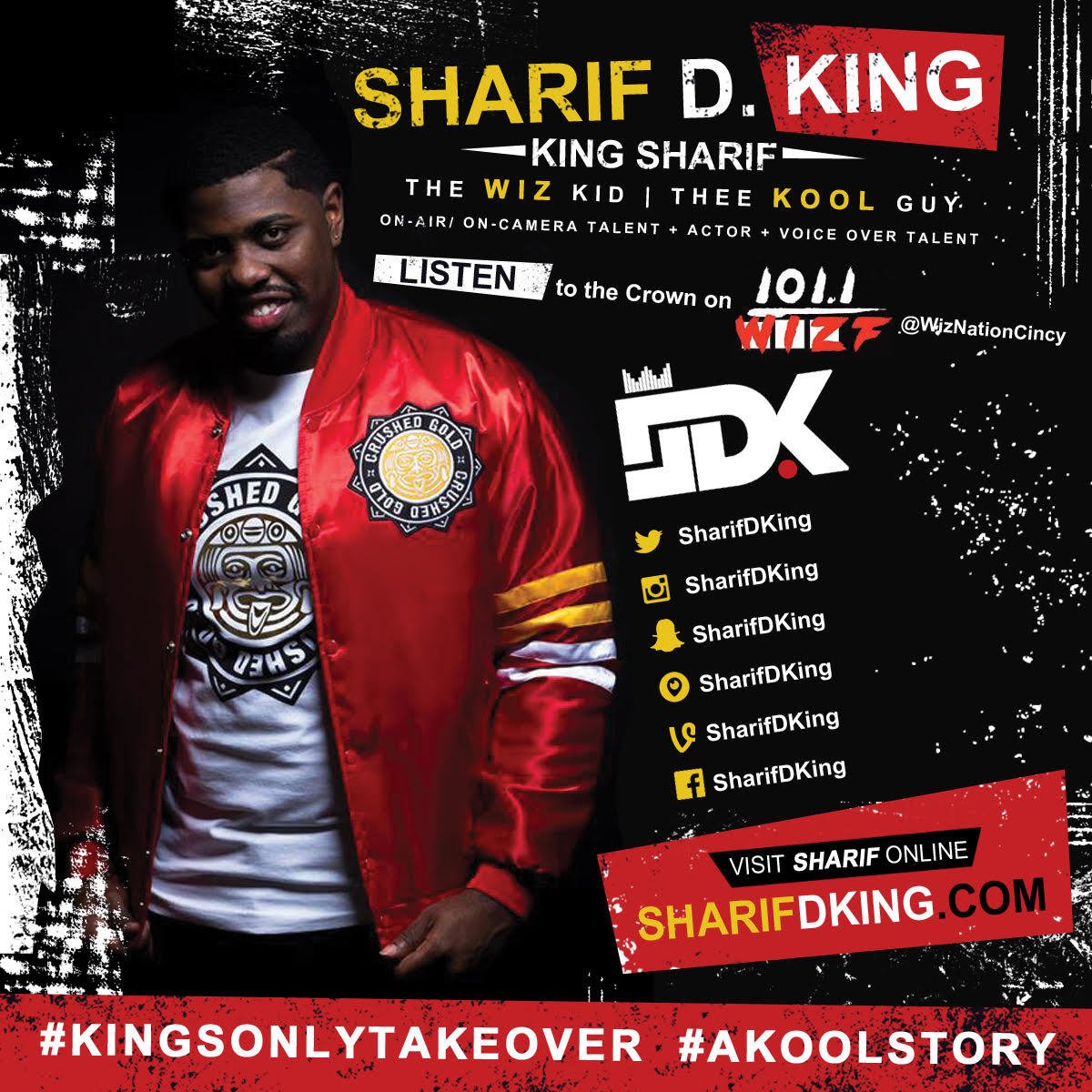 sharifdkingapp's tweet photo. #TuneIn its The Wiz Kid / Thee Kool Guy #KingSharifOnAir Monday - Friday 7PM - 12AM on @wiznationcincy #CrownsUp! https://t.co/zmtN7W6JoD
