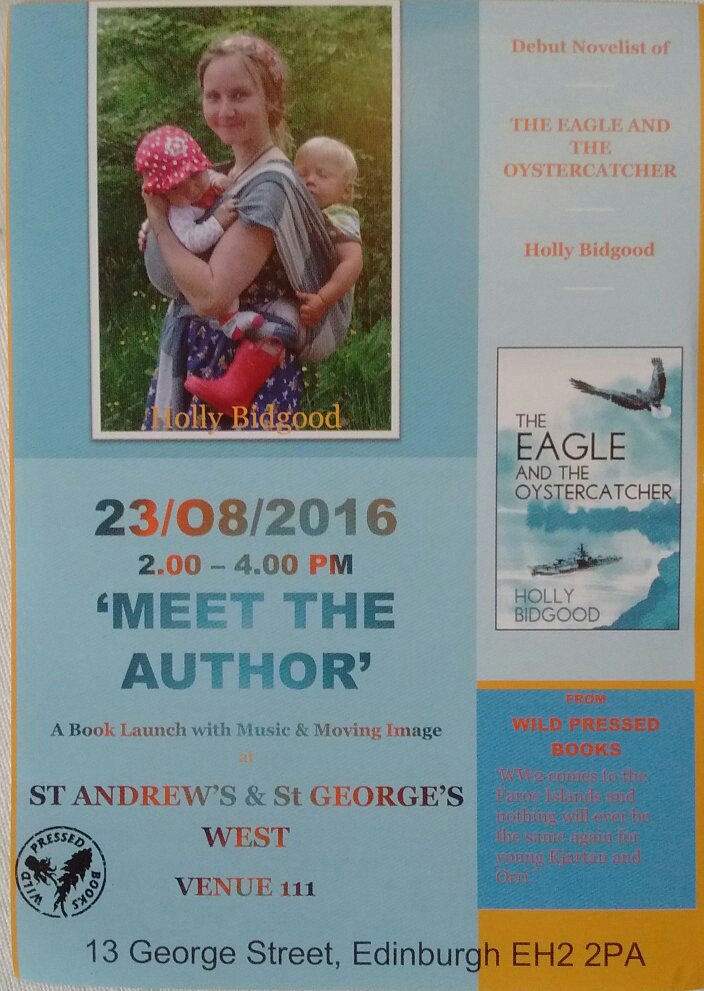 akbidgood's tweet photo. My sister's debut novel @edfringe on 23rd august. Come along for tea, Faroese music and to meet the author #supermum https://t.co/oCFbRLWLRz