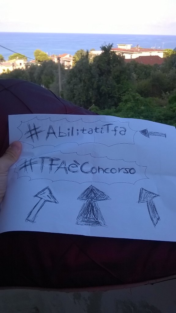 michele74074's tweet photo. @repubblicait #AbilitatiTfa #TFAèConcorso Dateci voce!!! https://t.co/2e3yzo7H2o