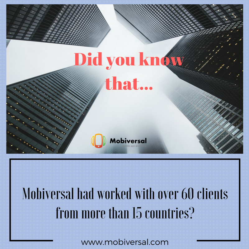 Mobiversal's tweet photo. Did you know that... #Mobiversal had worked with over 60 clients from more than 15 countries? https://t.co/Dut1wQZ81D