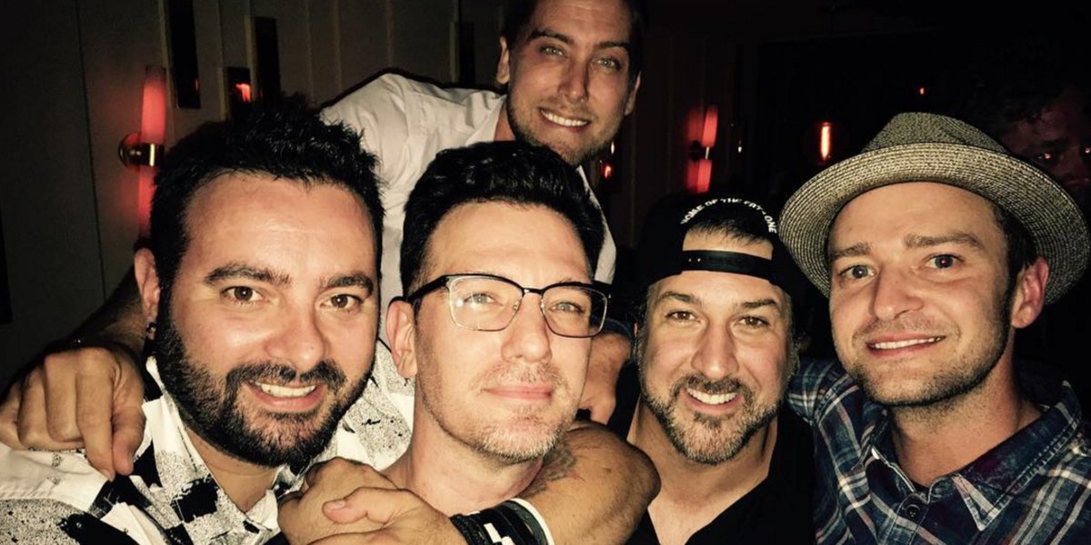 HuffPost's tweet photo. *NSYNC reunion is tearin' up our hearts because we miss them https://t.co/TZhkssIoJM https://t.co/ASA3EYh6jl