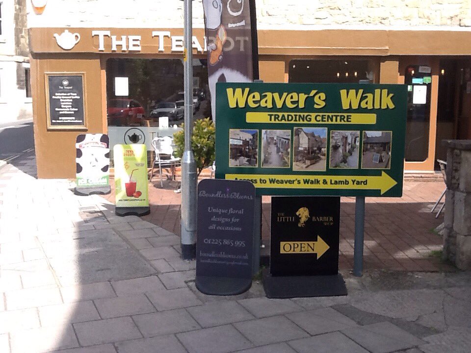 Littlebarberboa's tweet photo. This is where your new barber shop is in Bradford on Avon. #weaverswalk #lambsyard #bradfordonavon #barber https://t.co/EtdpdwIBsw