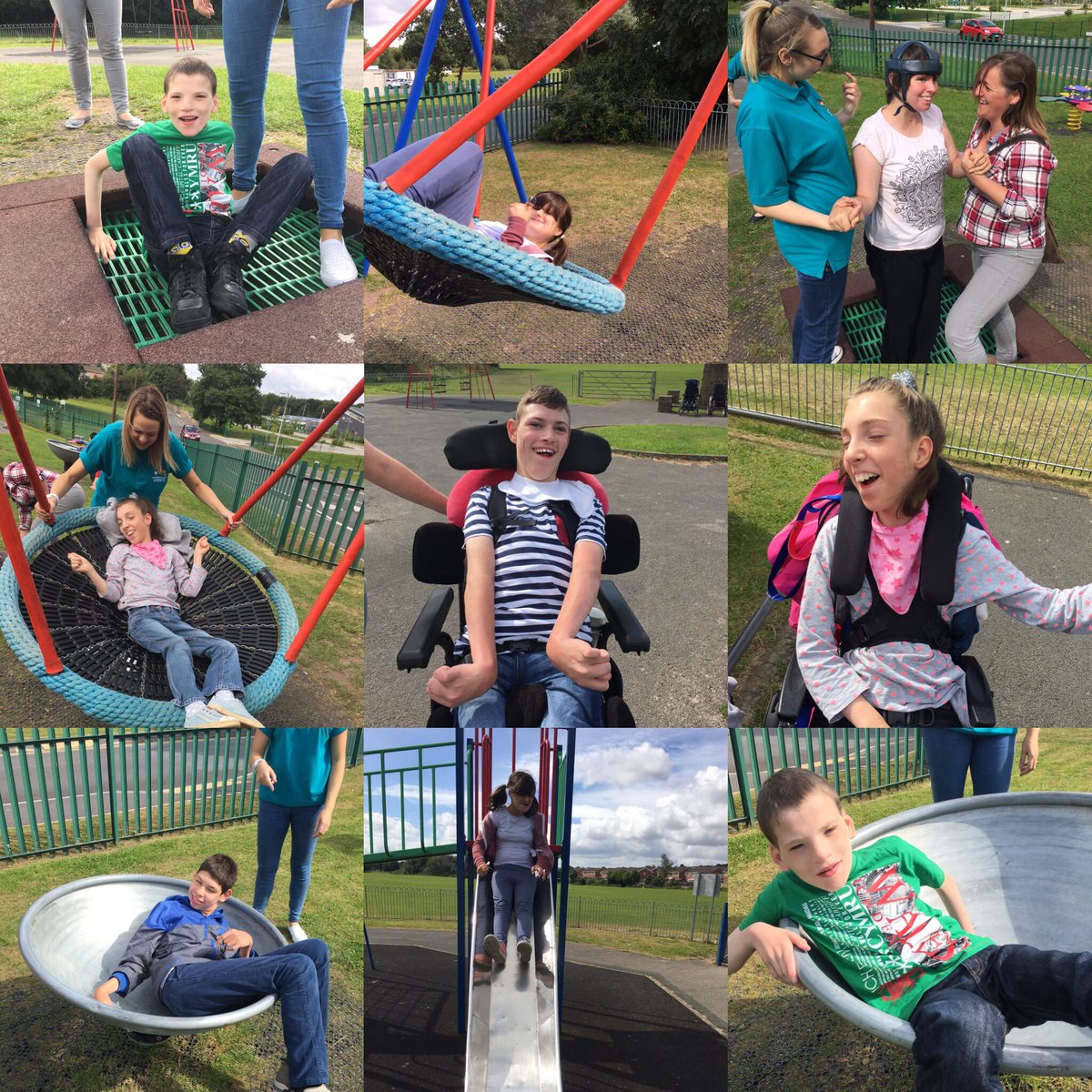 DynamicWrexham's tweet photo. Our Y Canol group having fun at the park #dynamicsummer https://t.co/CiuDeeQAsA