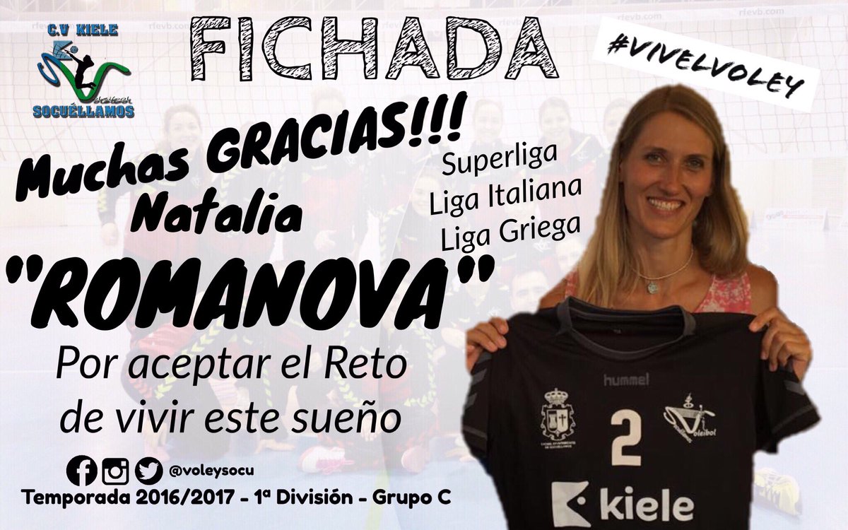 voleykiele's tweet photo. GRAN FICHAJE: Jugadora Internacional, Superliga de España, Grecia e Italia. Opuesta: NATALIA ROMANOVA #vivelvoley https://t.co/n8l4EughLr