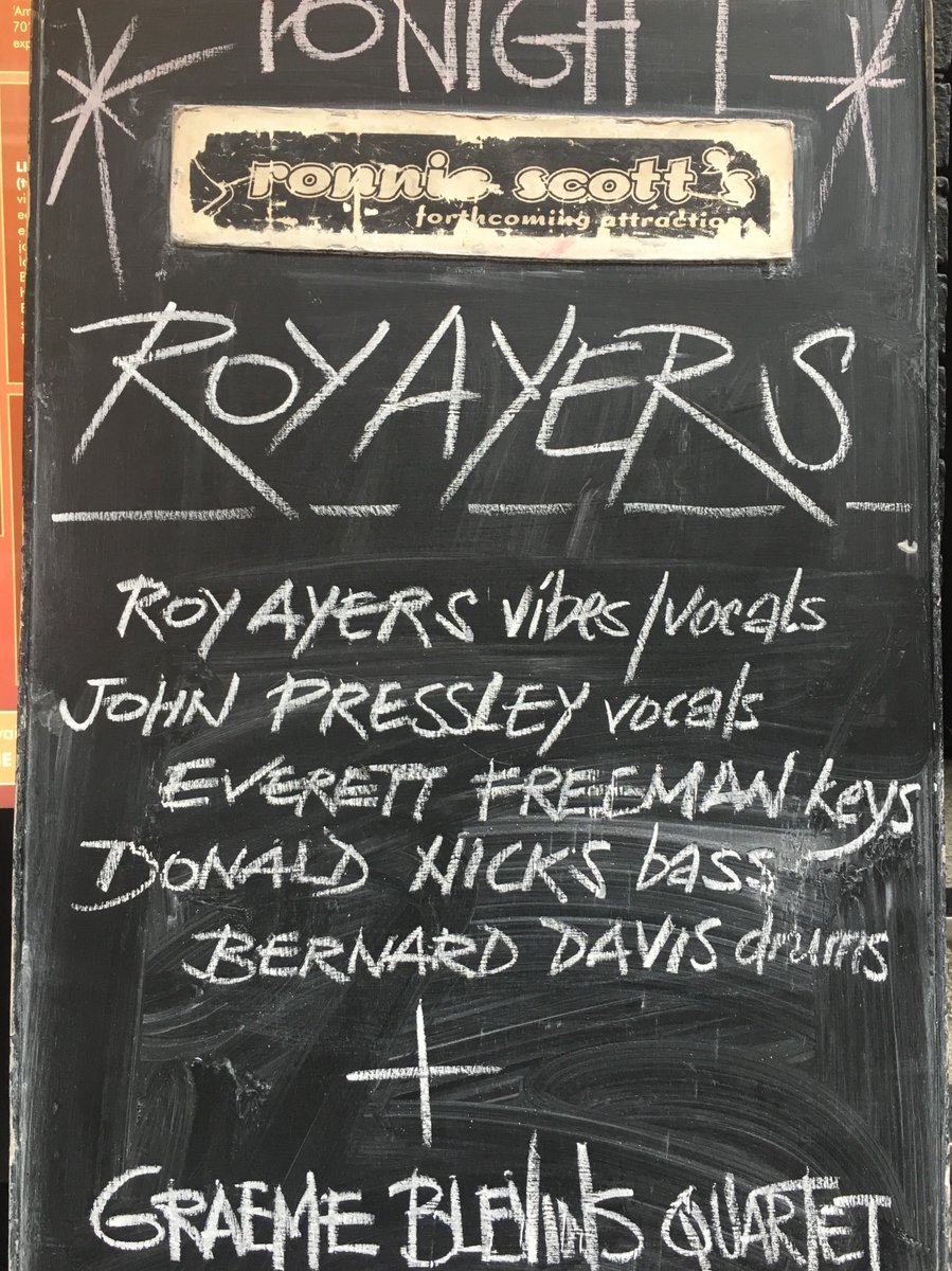 What an honour to have supported this legend for the last couple of nights at Ronnie Scott’s...