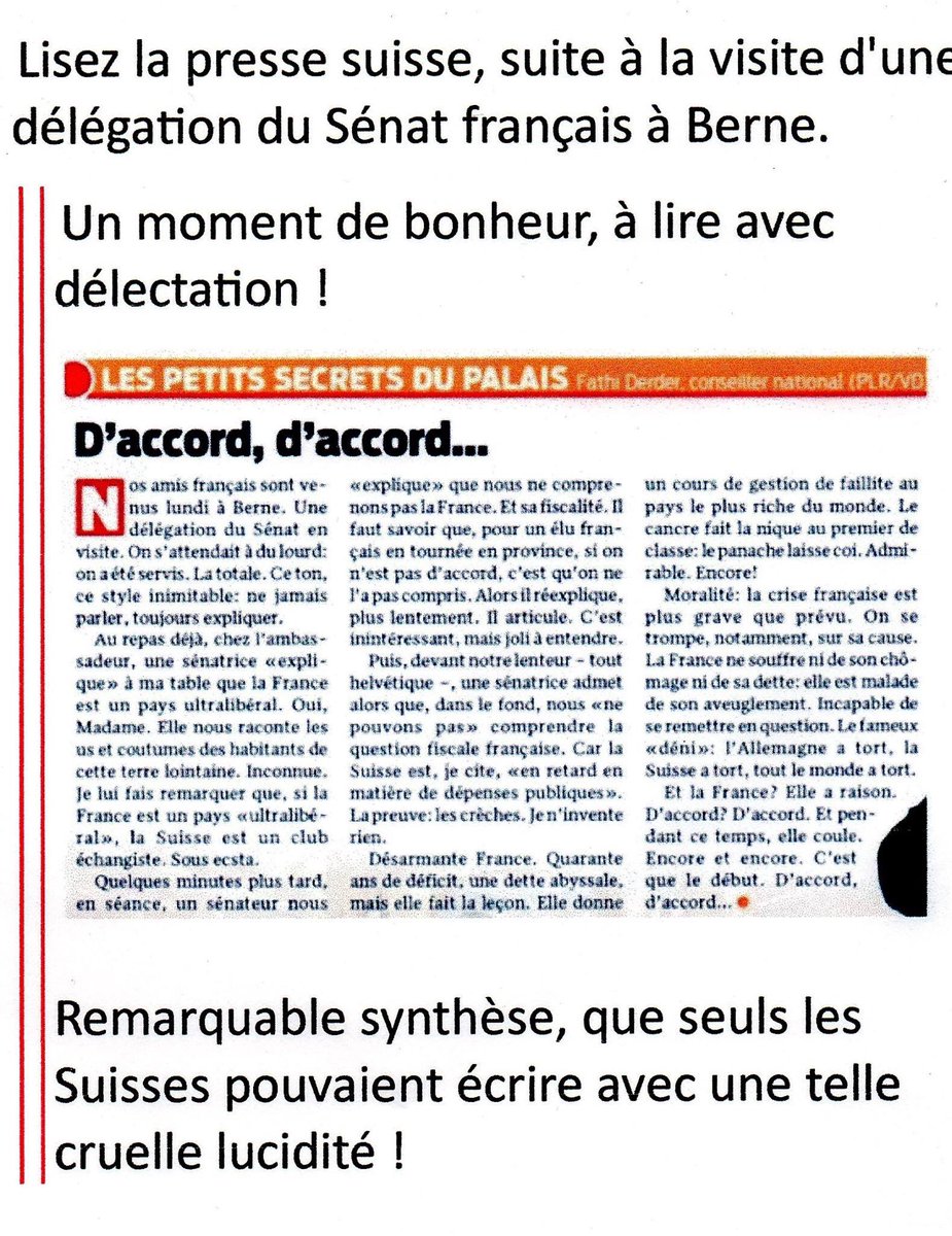 PKuchly57's tweet photo. Les sénateurs français vus de Suisse ! 
J'adore.... Surtout "si vous n'êtes pas d'accord, on vous explique..." !... https://t.co/hdCmsyWADc