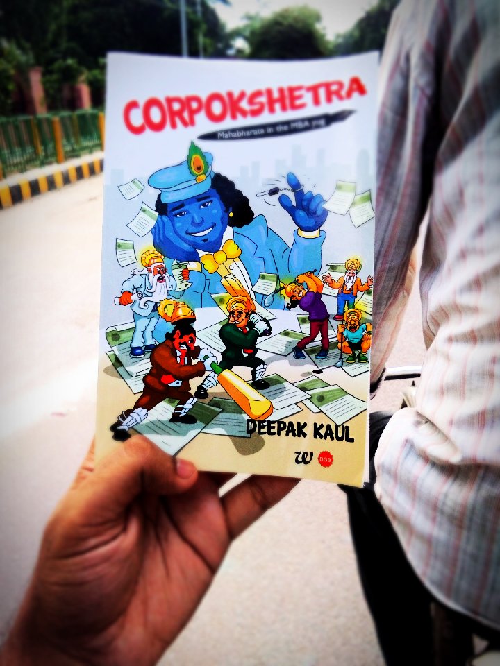 cjmitra's tweet photo. @HTBrunch #NowReading Corpokshetra by Deepak Kaul
@WestlandBooks @BloodyGoodBook 
#BrunchBookChallenge #29thRead https://t.co/RlOLoqiJfR
