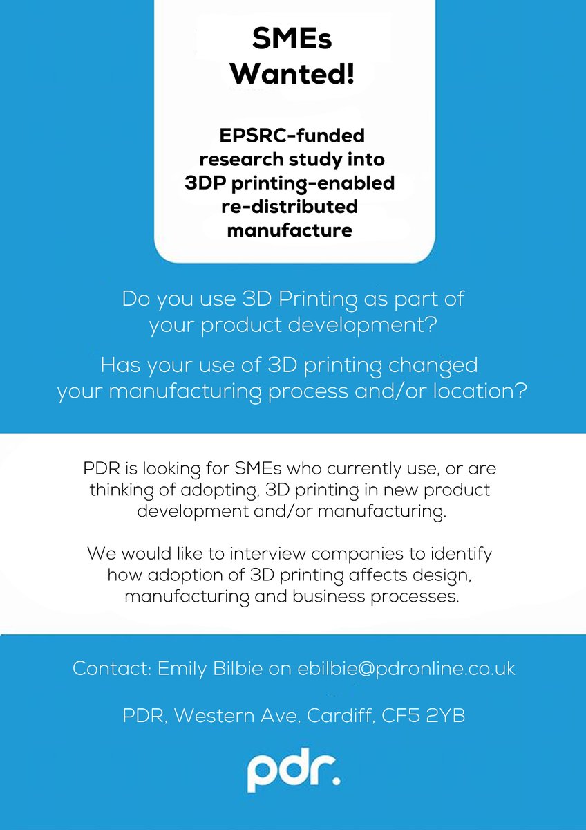 PDR_Prototyping's tweet photo. Please RT #3dprinting @AerospaceWales @BristolAero @WEAFevents  @TheTCTMagazine @3DP_RDM @fablabcardiff @cardiffmet https://t.co/waQ6kKkkma