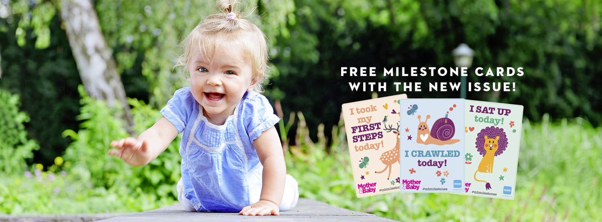 MotherAndBaby's tweet photo. Buy our latest issue and get 20 FREE #milestones cards! #MBMilestones https://t.co/LfNrC0bt7F https://t.co/F2NksE1FFV