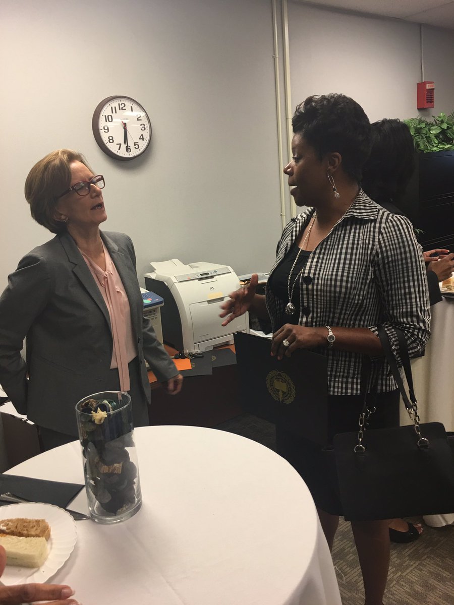 <a href="/JCPSSuper/">Dr. Brian Yearwood</a> talks with new principal <a href="/PriceOwls/">Price Elementary</a> <a href="/shuvonevette/">shuvon ray</a> during meet &amp; greet at board <a href="/lgwillner/">Lisa Willner</a> #WeAreJCPS