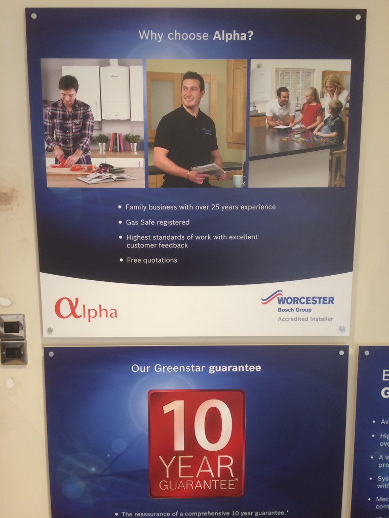 Alpha Heating Ltd (@alphaheatingltd) on Twitter photo We can offer up to 10 years parts & labour guarantee on a new #WorcesterBosch boiler <a href="/HeatingYourHome/">Worcester Bosch</a> #chesterfield We can offer up to 10 years parts & labour guarantee on a new #WorcesterBosch boiler <a href="/HeatingYourHome/">Worcester Bosch</a> #chesterfield