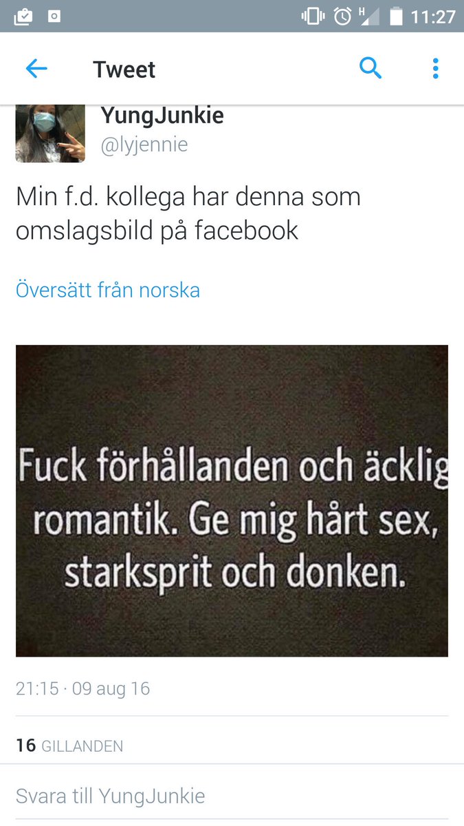 dannewidell's tweet photo. @lyjennie sluta skriv på norska, fattar ingenting https://t.co/UnTIU4Hxts