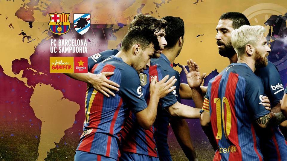 Vedere BARCELLONA SAMPDORIA Diretta Streaming Rojadirecta: come vedere Video TV gratis con iPhone Tablet e PC Live Oggi10 agosto 2016