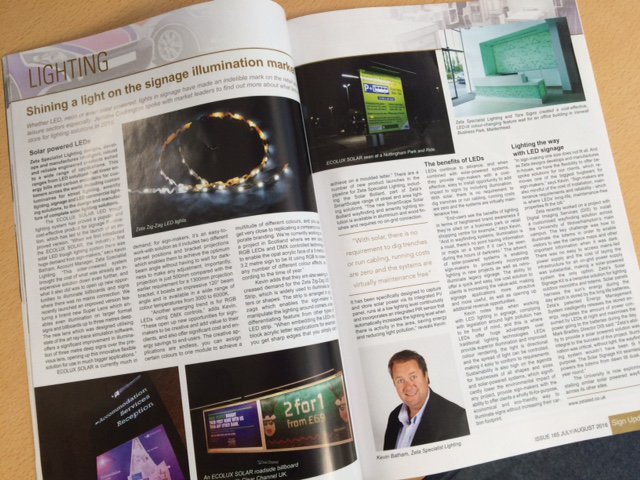 zetaled's tweet image. Fantastic to see Zeta feature in @SignUpdate latest issue! Great piece on signage illumination #solarled #signupdate