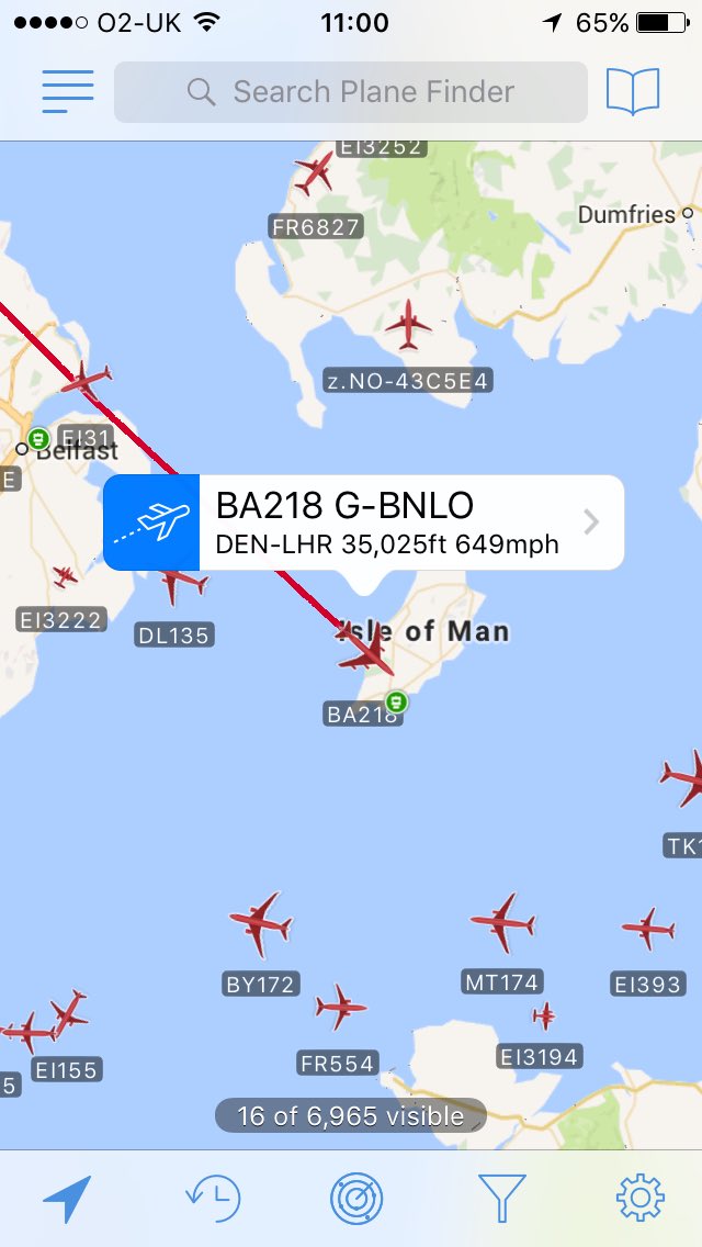 ush_1982's tweet photo. #BA218 has just declared an @emergency over the isle of Mann #squawk7700 https://t.co/mfHXzsvsXg