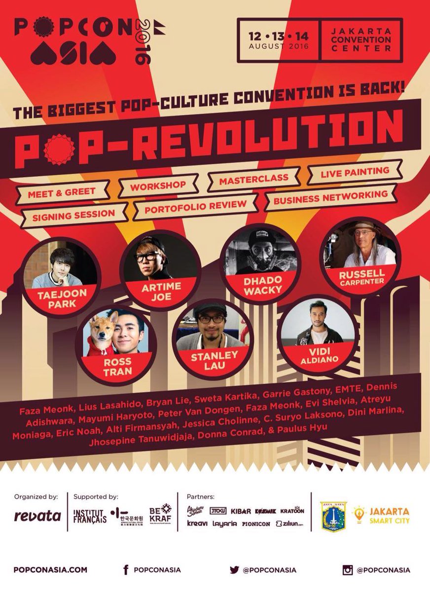 jkt_smartcity's tweet photo. Pop Culture Convention Asia hadir kembali di Jakarta 12-14 Agt 2016 akan ada booth #JSCLounge loh di sana :) https://t.co/3hQUnaJs4V