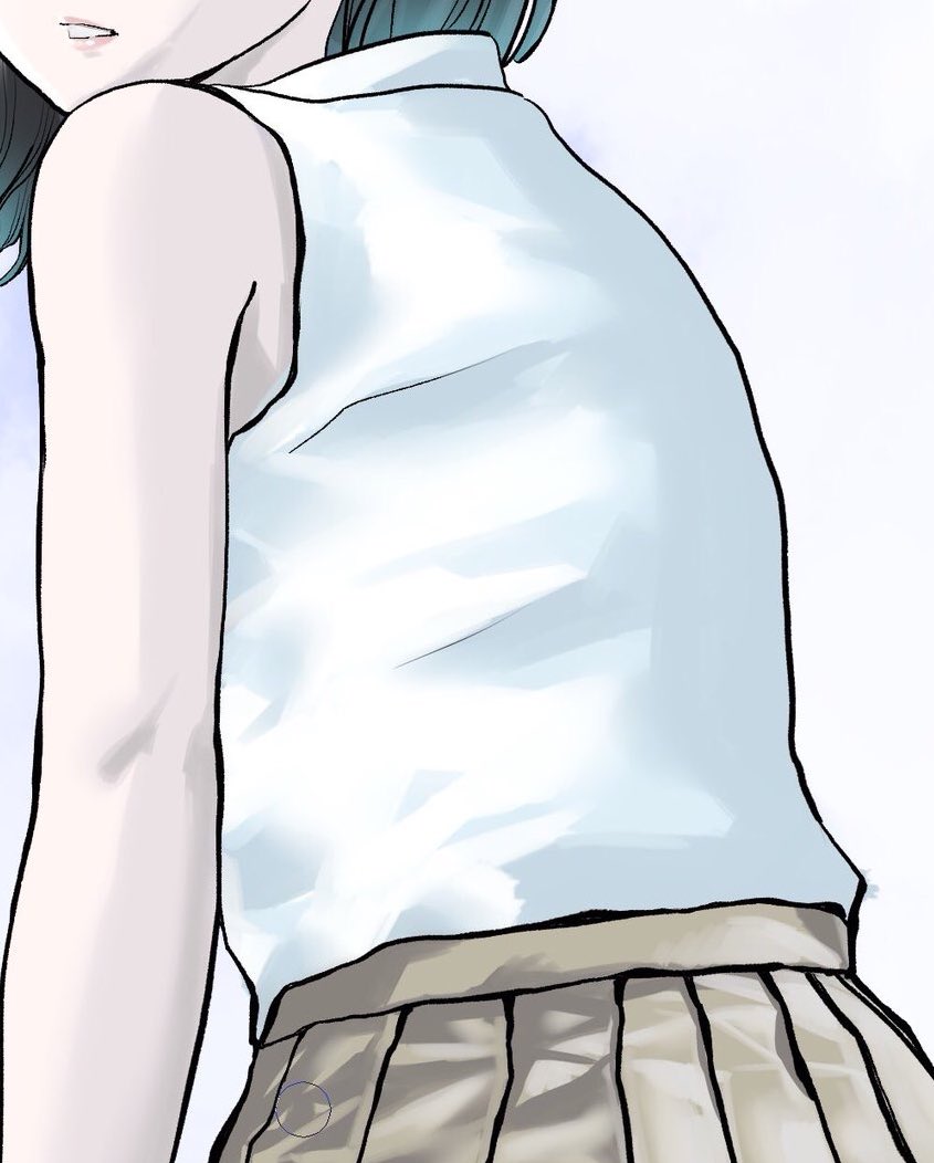 吉村拓也 イラスト講座 白シャツの塗り方 まず色を欲張らず 明るい 普通 濃いの3色で光 影を作る 最初は適当に塗る位でいい 硬い系のシャツはパリッと感が重要なので1つ1つのシワを三角形型で捉えるとぽくなる 最後に白でハイライトを宝石っぽく 吉村拓也 イラスト講座 白シャツの塗り方 まず色を欲張らず 明るい 普通 濃いの3色で光 影を作る 最初は適当に塗る位でいい 硬い系のシャツはパリッと感が重要なので1つ1つのシワを三角形型で捉えるとぽくなる 最後に白でハイライトを宝石っぽく