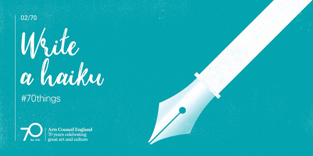 ace_national's tweet image. Today's #70things activity is: write a haiku.

Haiku is short form
poetry: five syllables;
seven; five again.