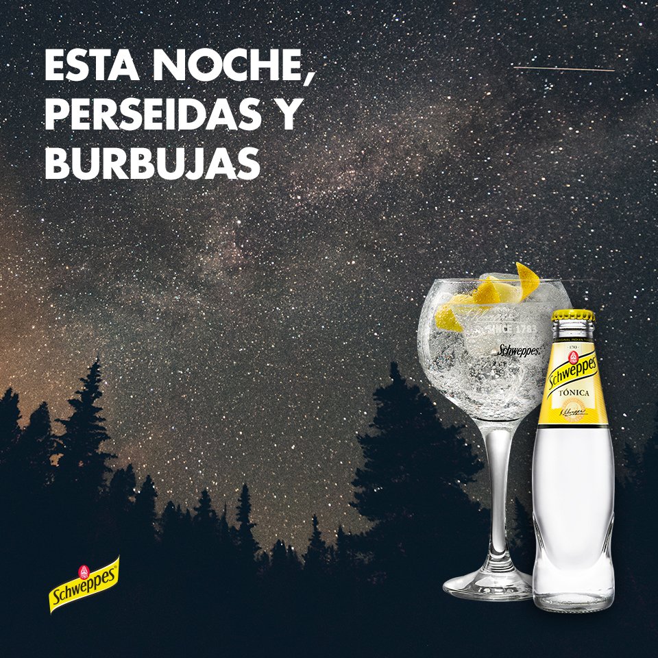 Schweppes_ES's tweet photo. Esta noche barra libre de deseos y lágrimas de San Lorenzo #Schweppes #ExpertsInMixing #Perseidas https://t.co/IRfumuayYp