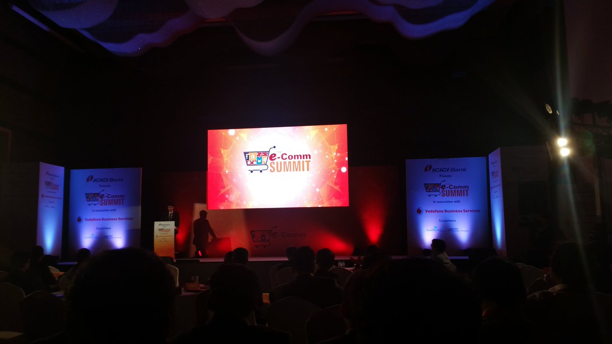 indiastartupnow's tweet photo. Live @ICICIBank #e-commsummit supporting #startups starting now https://t.co/5Q47u2fy7e