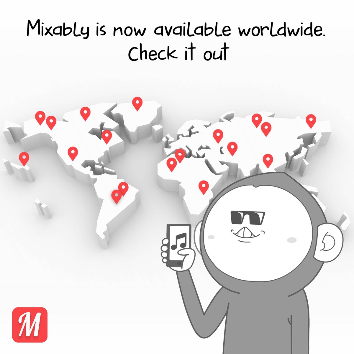 Mixably's tweet photo. Mixably is now live #Wordwilde
Get the app here: https://t.co/AoOcE35LJN
#playlistcurator #playlistcreator https://t.co/4nxsmPgKbi