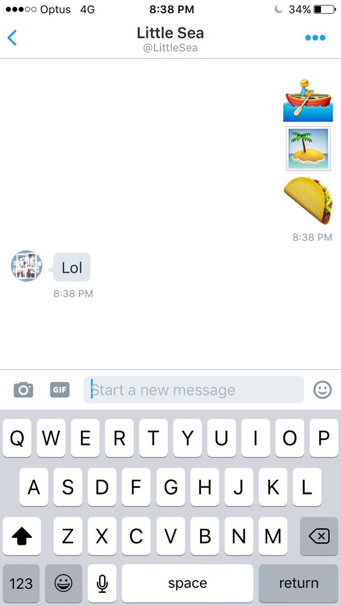 andybutler_'s tweet photo. Attempting to crack the @LittleSea Emoji code.. Think it worked #LittleSeaVirtual https://t.co/tUyxlIulJZ