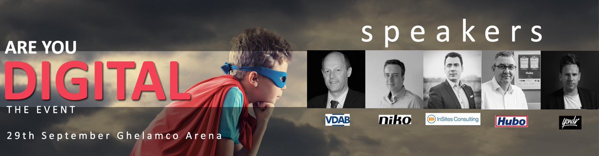 DIGITALbyMobius's tweet image. Inspiring keynotes " Are you digital" 29th September Ghelamco Arena Ghent register here: buff.ly/2b2eBpv