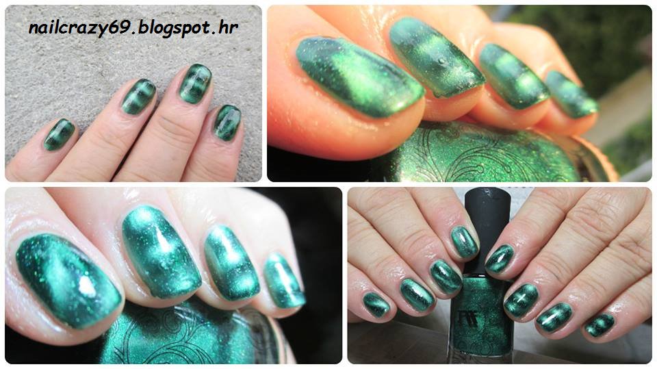Absolutely in love with my new ''Masura'' nail polish The Pillars of Creation...
it's divine emerald magnetic <3