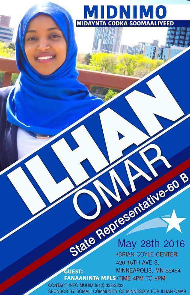 MTiigaal's tweet image. I congratulate IlhanOmar for became the new State Rep for District 60B. #FirstMuslim#Somali #minesota #USA @IlhanMN