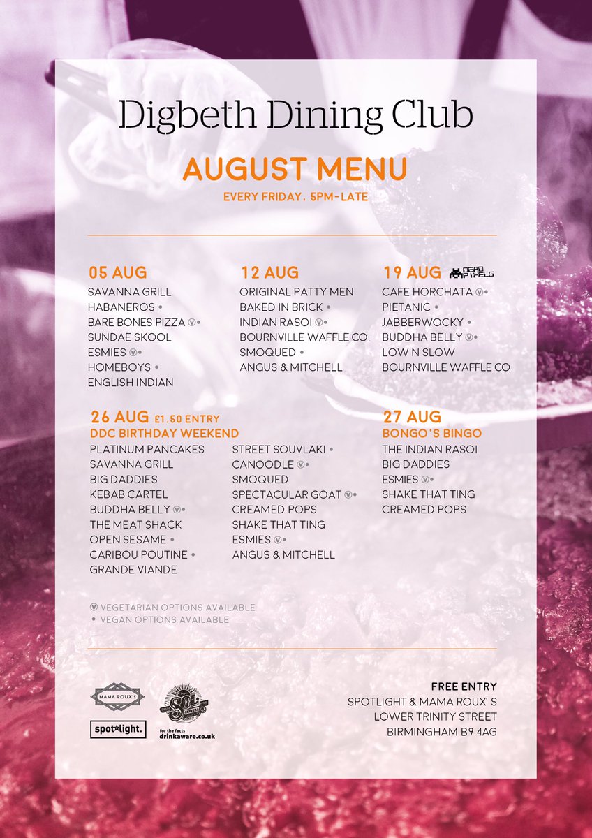 48 hours left to enter!

RT

Food and drink up for grabs Friday night!