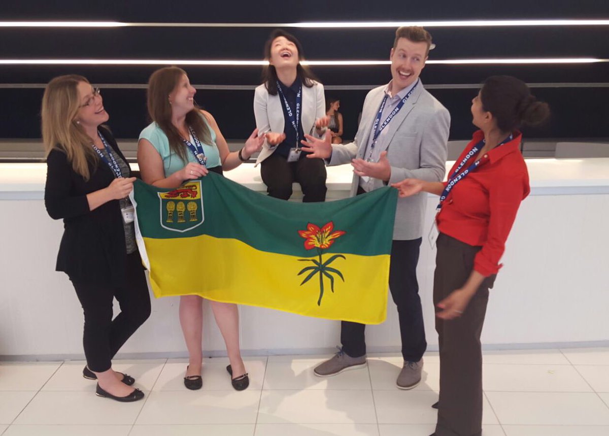 mcfarljo's tweet photo. We're excited to have 5 staff from @JASask at #JANGLE this year! Some (maybe just me) call us the Fab 5! #TeamSask https://t.co/YIo8nHGAlH