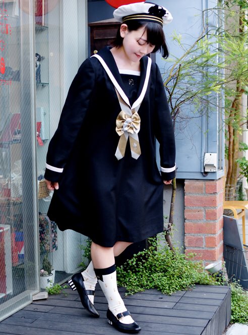 ホワイト系 Free Size 超特価sale開催 ネバアランド 海のホルンワンピース Neb ran Do By セーラー ひざ丈ワンピース ワンピースホワイト系free Size Www Marengoef Com