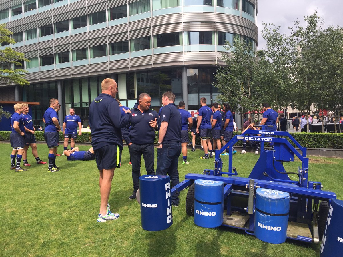 SaleSharksRugby's tweet photo. All set and ready to go! Things will kick-off in 10mins...
#ScrumInTheCity https://t.co/XOMTczzJW6