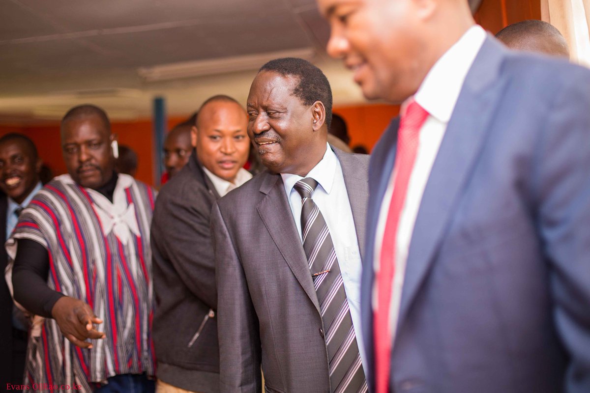 RailaOdinga's tweet image. This morning I held consultative discussions with grassroot leaders from Narok led by former PS Joseph Tiampati.