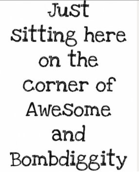 CXeComm's tweet image. Yes, I just said "Bombdiggity" that's what make me awesome! Happy Hump Day!