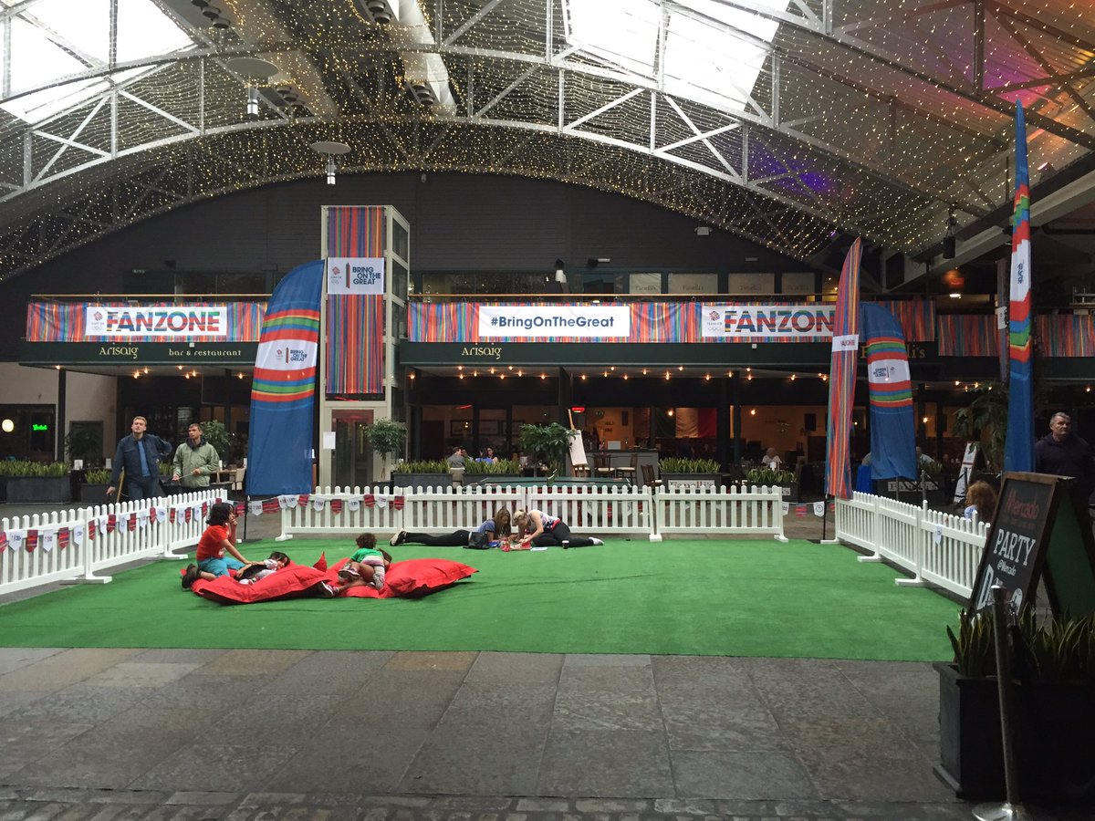 Glasgow Merchant Sq Olympic 'fanzone' update... Change