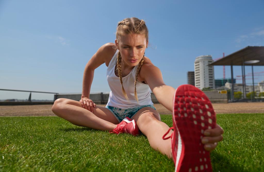 WomensHealthMag's tweet photo. Every stretch, every run, every workout feeds you, body and spirit. @adidasrunning #PureBOOSTX #ad https://t.co/m6Iz8Z9brl