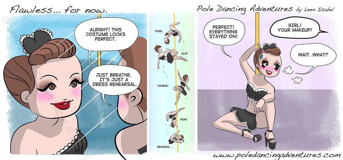 mikkaminx's tweet photo. Check out this #poledance webcomic series! Can't wait for class tonight at 8:15pm! https://t.co/AdJzYviiCM #MinxPole https://t.co/WxANFJTiir