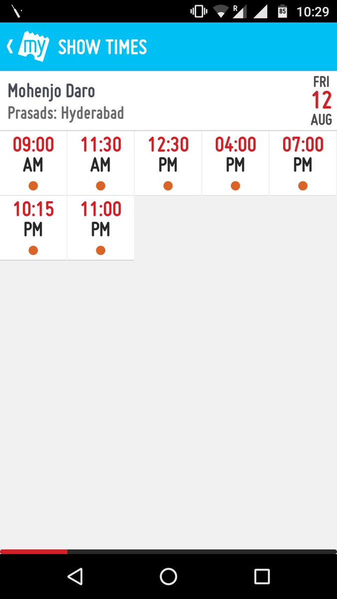 Ankitaker's tweet photo. Advance booking of #MohenjoDaro is much higher than #Rustom in Hyderabad https://t.co/W5FCw97Pqn