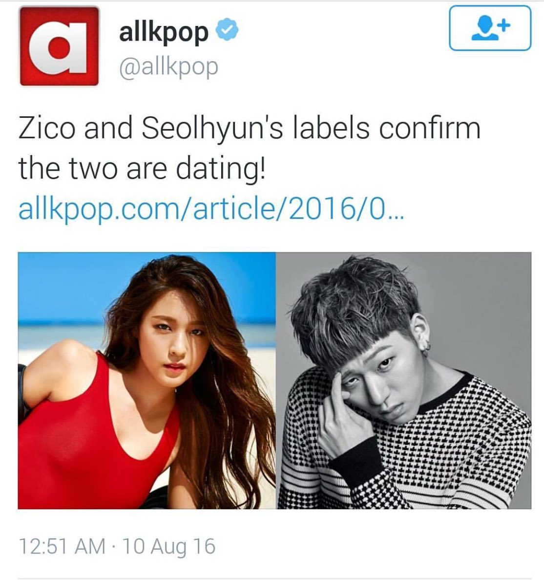 guluboink's tweet photo. Zico and seolhyun are dating 💑 waaahhhh....kang gary would be jealous 😂 https://t.co/51GjBq0FDS