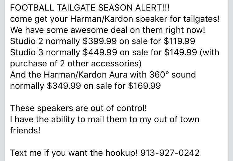 ShawneeSprint's tweet photo. Tailgate season is here! Come grab a speaker @ShawneeSprint #bestsoundqualityyoucanfind @j8o8e8 @jrsimer @tdown14 https://t.co/xTugylCqR4