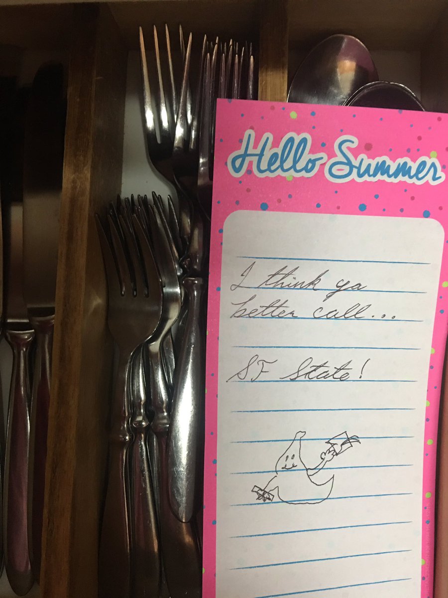FreeToLaughNow's tweet photo. My daughter left a note for me today.
How did she know I'd be eating later?
#Amazing #Daughtet https://t.co/OmzQy8vvJz