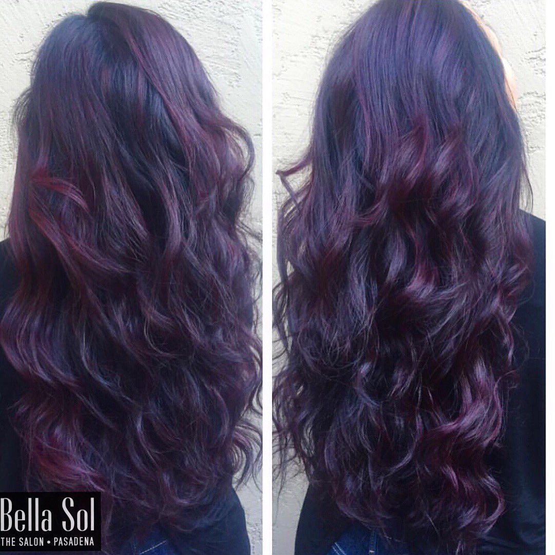 BellaSolTanning's tweet photo. Merlot balayage done by our amazing stylist Cako #bellasolthesalon https://t.co/9LPxbGVKRJ