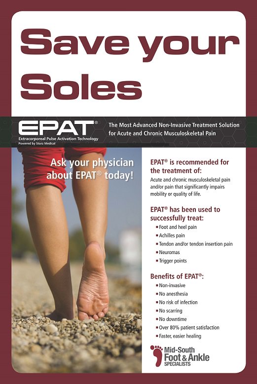 PodiatryMSFAS's tweet photo. Foot and Ankle Pain?  Try EPAT!  Call today 901-309-7700.
https://t.co/7Tcq8Uuifx https://t.co/1BGunshRWr