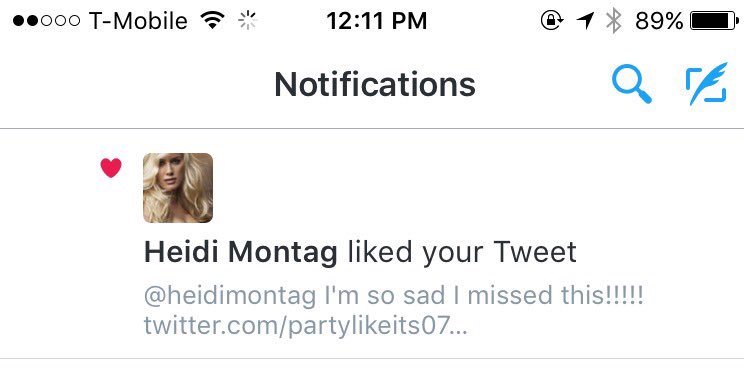 eserna19's tweet photo. My queen @heidimontag liked my tweet!!! 😭🙌🏽  #HowAboutAFollow 🍀 https://t.co/txaYSsSYvH